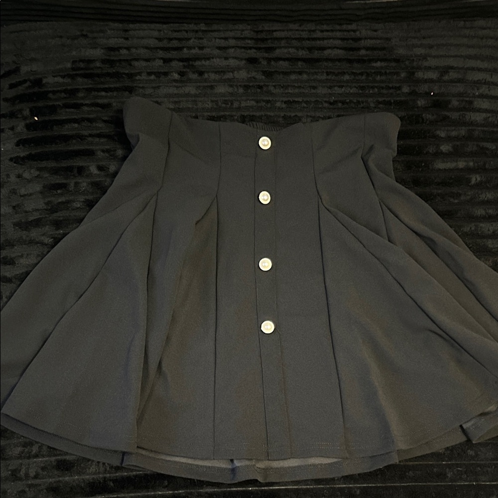 Elegant Black Swing Skirt